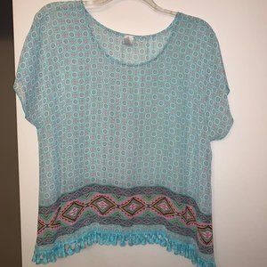 Brand new R. Rouge women's top. Great color & detail, with a western design.